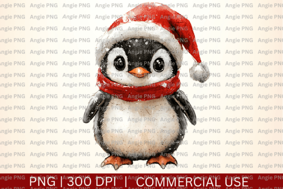 Bringing Cheerful Character to Your Projects with a Watercolor Christmas Penguin PNG