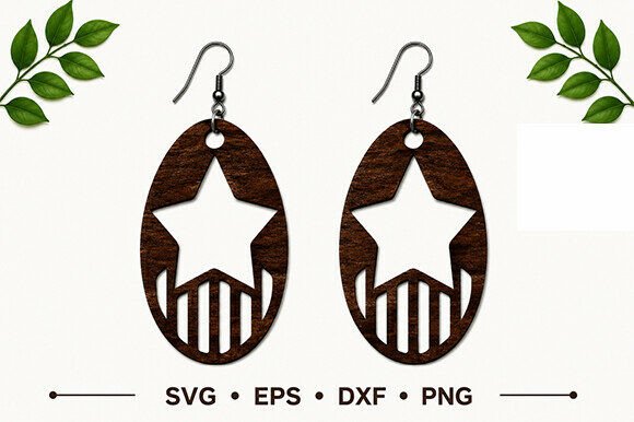 Celebrate with Style: 14th July Earrings SVG Laser Cut File