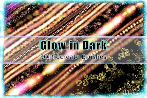 Create Stunning Neon Glitter Effects with Procreate Brushes