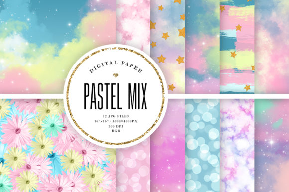 Elevate Your Projects with Pastel Mix Backgrounds