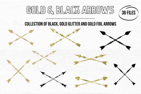 Elevate Your Visuals with the Gold & Black Arrows Collection