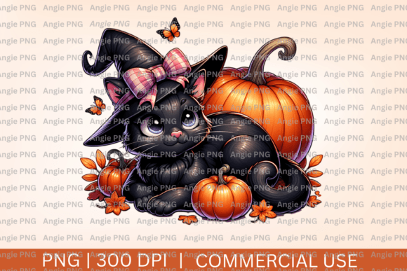 Fall, Halloween Black Cat PNG Clipart: Your Ultimate Design Asset