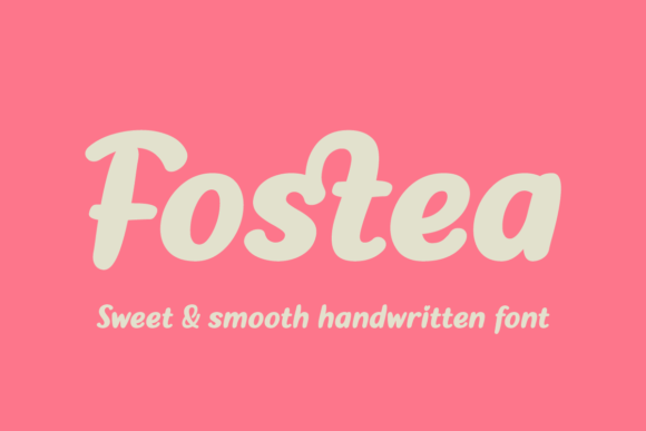 Fostea: Crafting Elegance with Bold Script Flair