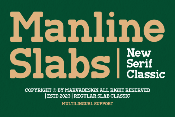 Manline Slabs: A Modern Serif for Bold Branding