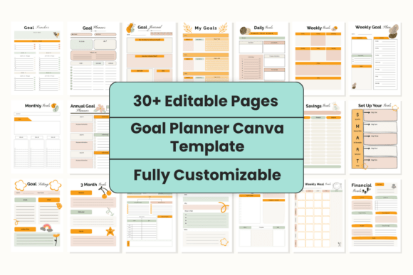 Master Your Ambitions with a Customizable Goal Planner Canva Template
