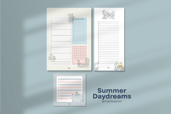 Notepad Bundle - Summer Daydreams: Your Digital Canvas for Ideas