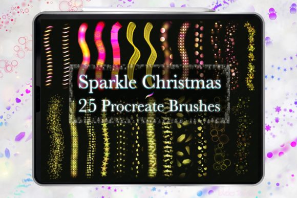 Procreate Brush Christmas Light Glow: Design Festive Magic