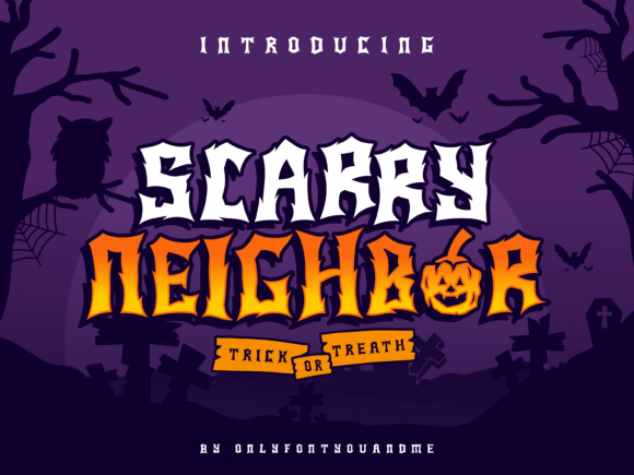 Scary Neighbor: A Playful Horror Font for Bold Designs