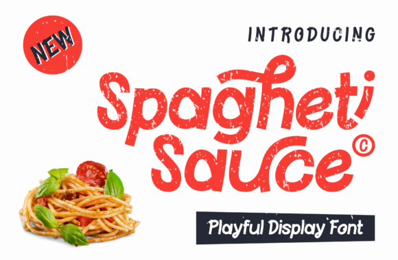 Spagheti Sauce: The Playful Font That Injects Life Into Modern Design