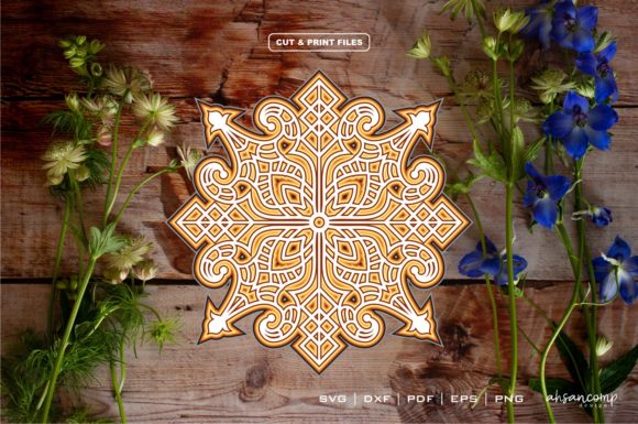 Unleashing Creativity: The 3D Mandala #1 Vector Eps 10 Experience