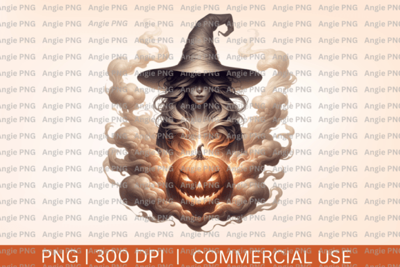 Watercolor Witch and Pumpkin PNG: A Designer's Halloween Asset